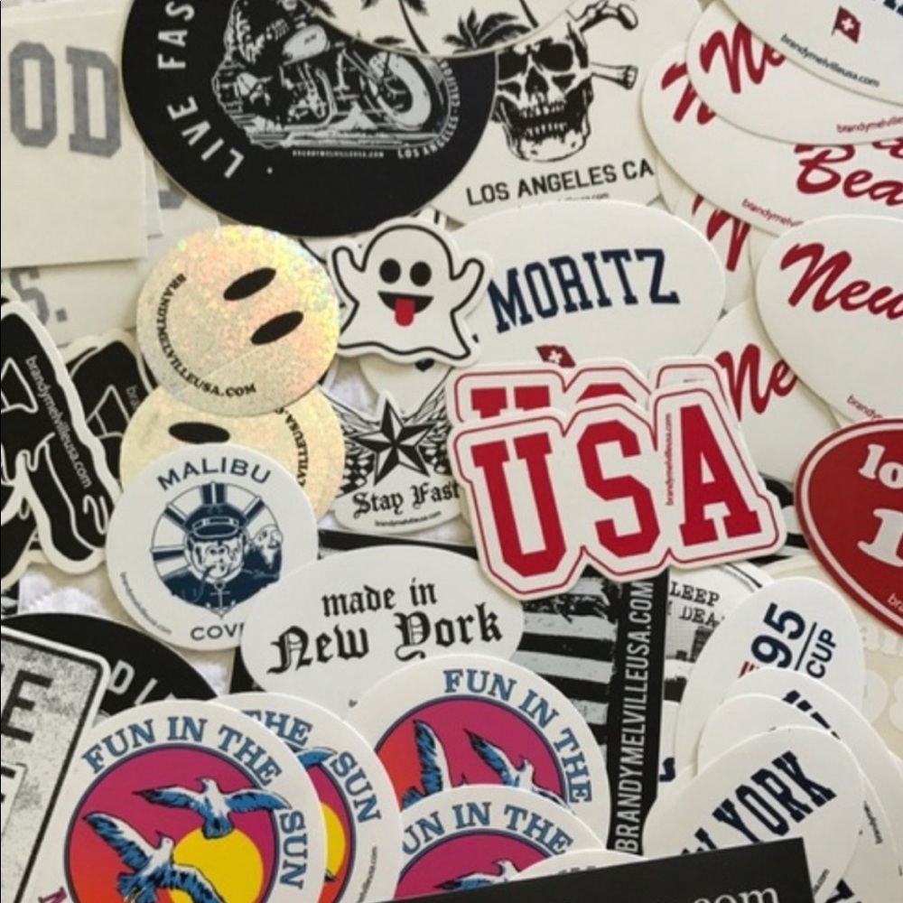 brandy Melville stickers 35 stickers RARE ONES